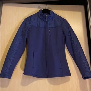 Swiss Tech jacket with quilted sleeves